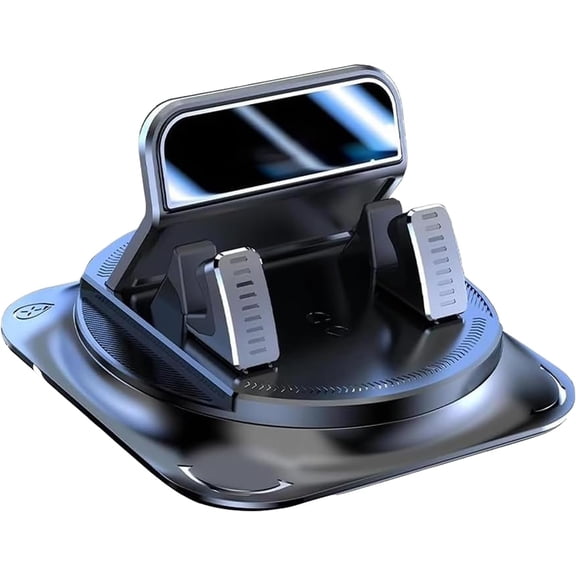 Mobile Phone Non Slip Navigation Bracket, 360 Degree Rotation Dashboard Cell Phone Holder for Car Clip Mount, Anti-Slip Waterproof One-Hand Operation Bracket for Most Size Phones (1)