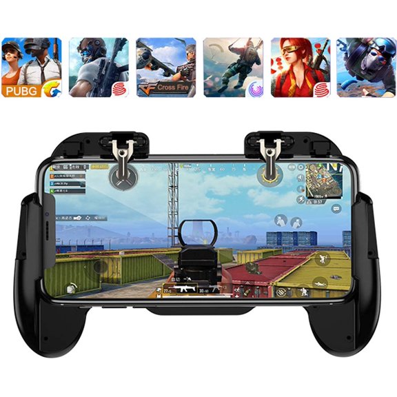 Mobile Phone PUBG Game Controller L1R1 Shoot and Aim Trigger Joystick Ergonomic Gamepad for Mobile/Knives Out,Phone Gaming 4.7''- 7.0'' Android & iOS (H6)