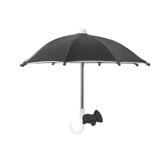 Mobile Phone Parasol with 8 Steel Ribs, Silver Coating for Heat Insulation, Rainproof and Sunshade, Ideal for Beach and Pool Outdoor Use