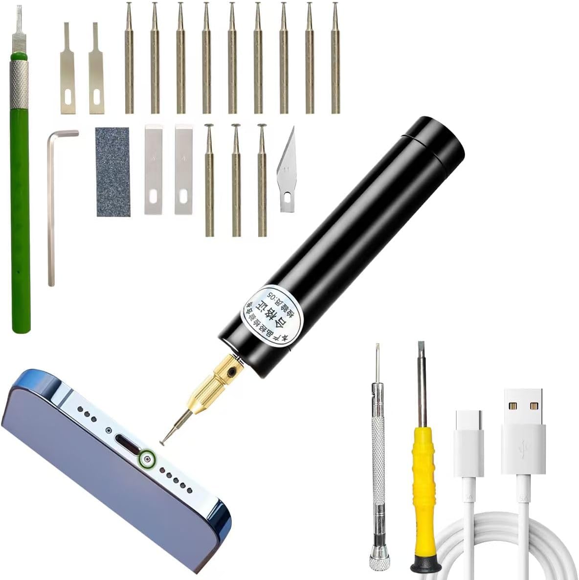 Mobile Phone Rechargeable Broken Screw Extraction Kit Damaged Screw ...