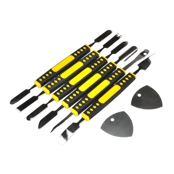 Mobile Phone Repair Tools, Electronic Device Disassembly Kit, Multifunction Carbon Steel Pry Bar Set with Ergonomic ABS Handle, Portable Lightweight Digital Repair Rods