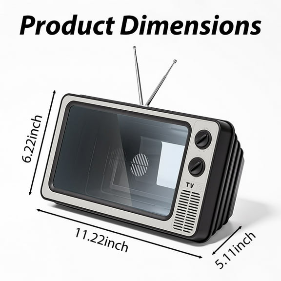 12 Inch Phone Screen Amplifier, 3X Magnification HD Portable Viewer with Anti-Glare Protection