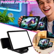 Mobile Phone Screen Magnifier With Stand, 1X Amplification For Enhanced Viewing Experience, Adjustable Clip-On Base For Universal Compatibility With Smartphones, Ideal For Media