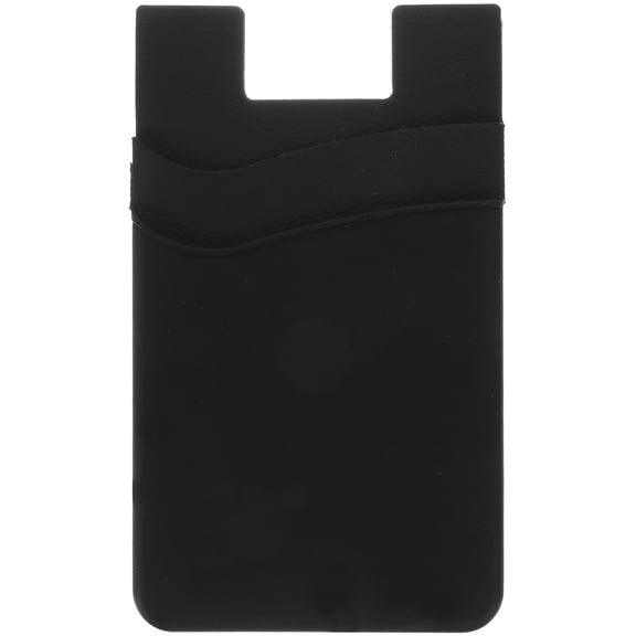 Mobile Phone Silicone Card Holder with Bus Bank The Back Credit Wallet Phones Cases Cell Black