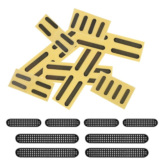 Mobile Phone Speakers Dustproof Net Stickers Mesh Anti Adhesive Dust Sticker Grey 16x2.4mm/10x2.4mm Black 5Set