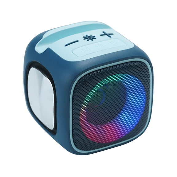 Mobile Phone Stand Bluet.ooth Speaker With Colorful LED Display MP3 Card Slot And T.W.S Pairing For Stereo Sound