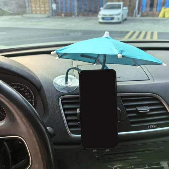 Mobile Phone Sunshade 360° Flexible Umbrella for Outdoor and Car Use Portable Suction Cup Holder Glare Reduction Solution