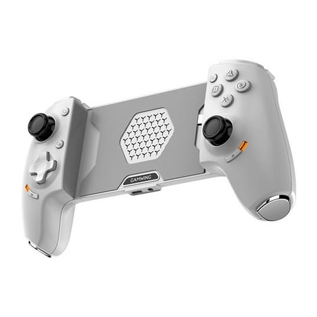 Mobile Phone Telescopic Game Controller with Hall Sensor Wireless Connection Type-C Dual Mode for PS5/iOS/Android/HarmonyOS-White