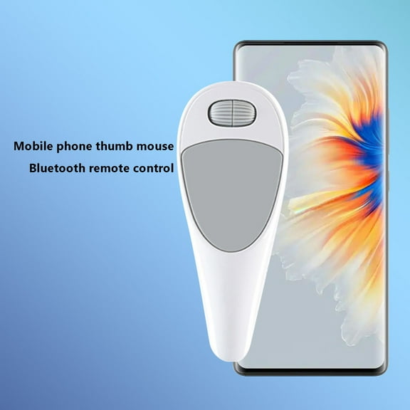 Mobile Phone Thumb Mouse – Bluetooth Remote, Long Standby, for iPhone, Android, Tablet, and Notebook(M)