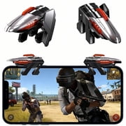 Mobile Phone Triggers for Gaming - 6 Finger Operation High Sensitive Aim & Shoot Game Physical Joystick Buttons for PUBG Mobile Game