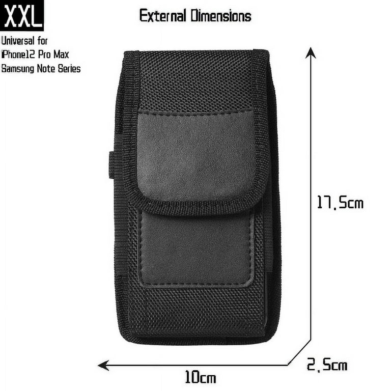 Mobile Phone Waist Bag Men Women Small Nylon Cell Phone Holster Storage  Waist Fanny Pack Purse with Belt Loop Bum Bag 4 Size 