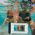 thumbnail image 1 of Mobile Phone Waterproof Case Touching Screen Diving Swimming Mobile Phone Pouch 30 Meters IPX8 Waterproof Suitable For Mobile Phones Under 7.2 Inches 2pcs, 1 of 9