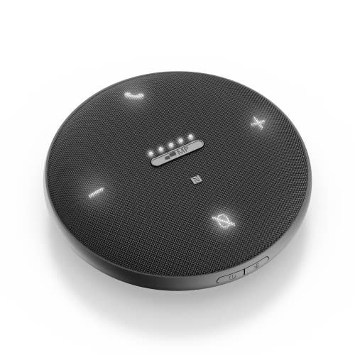 MP Mobile Pixels Bluetooth Conference Speakers with 4 Microphone, 13ft Omnidirectional Voice Pickup, USB-C Plug&Play,Noise Reduction