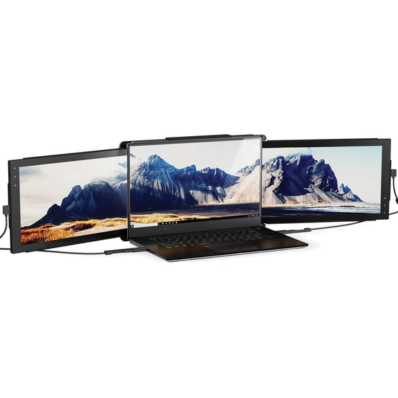 Mobile Pixels Trio 12.5-Inch 1080p Full HD Portable Monitors- 60 Hz IPS Slide-Out Displays for Laptops, 2 Pack
