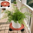 thumbnail image 1 of Mobile Plant Tray, Red Plastic Rolling Plant Saucer, Water Receiving Leak Proof Tray for Potted Plants, Easy to Move, Indoor Outdoor Use, for Home Gardeners, 1 of 6