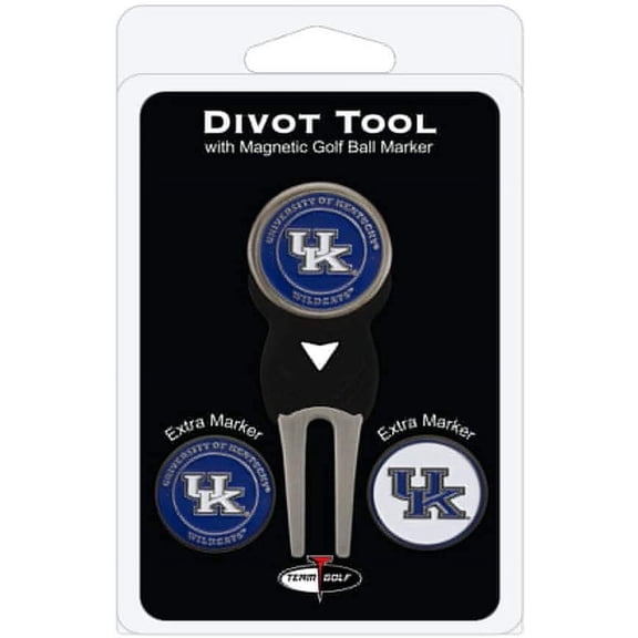 Mobile Pro Shop Divot Repair Tool with 3 Double-Sided Removable Magnetic Golf Ball Markers Lightweight & Highly Durable-Best Divot Fixer