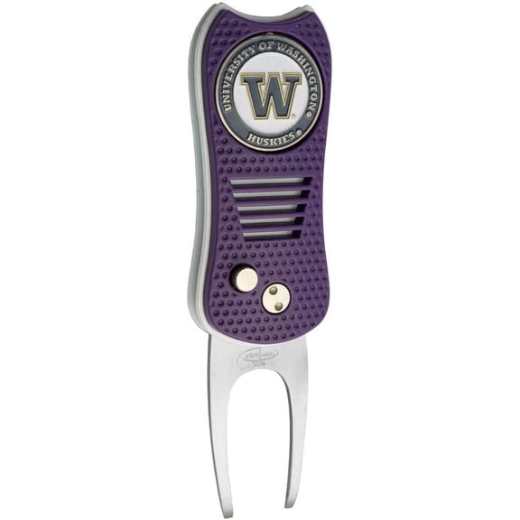 Mobile Pro Shop Switchblade Divot Repair Tool with Logo Printed Removable Magnetic Ball Marker-Best Divot Fixer