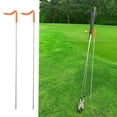 thumbnail image 1 of Mobile Pro Shop 2-Pack V-Shaped Golf Club Stand – Durable Stainless Steel, Keeps Clubs Organized & Visible, Easy to Carry Golf Club Holder (Orange), 1 of 4