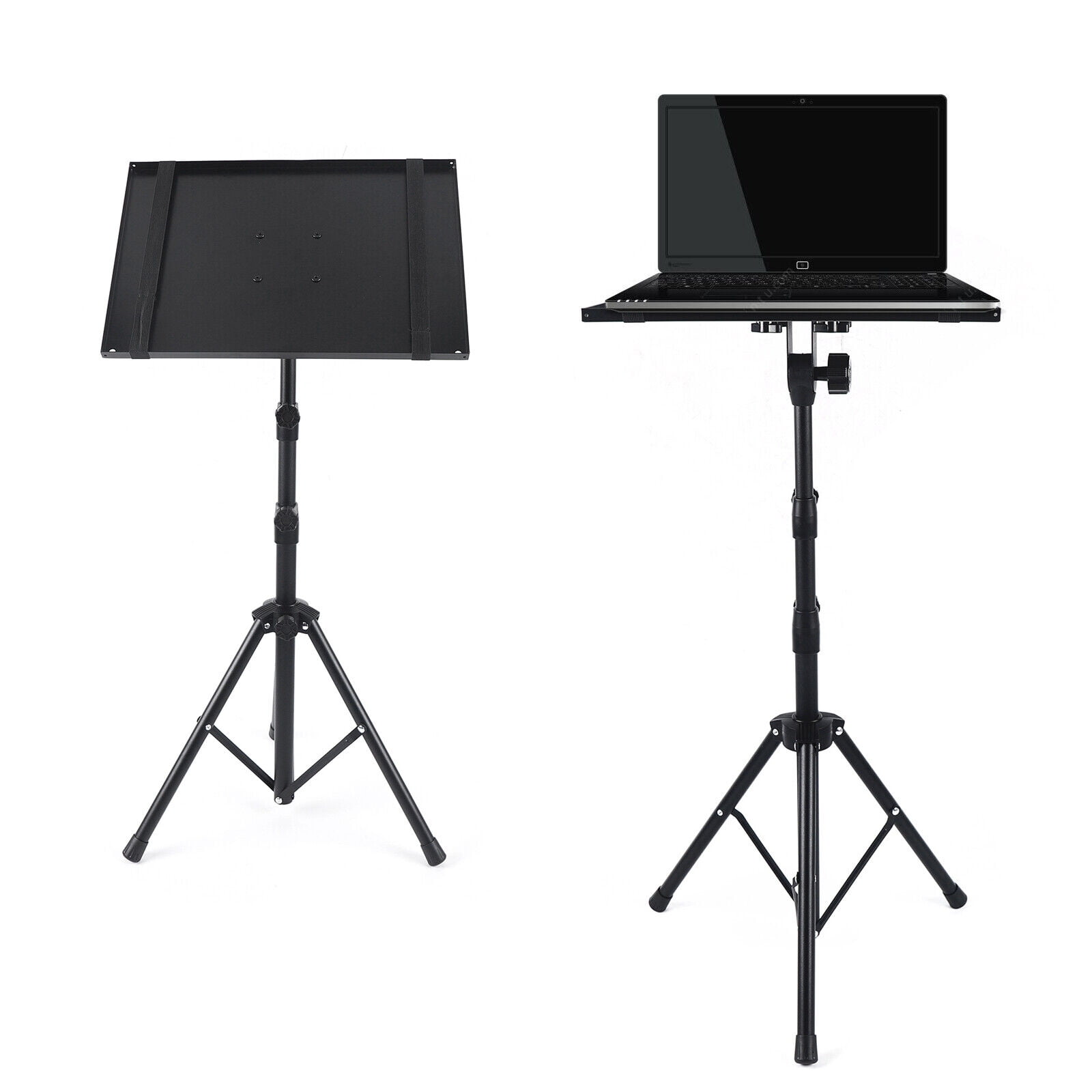 Mobile Projector Floor Tripod Stand Laptop Holder Adjustable Height with Tray