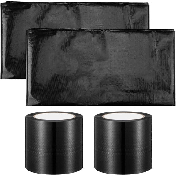 Mobile RV Bottom Repair Kit Include 4" x 88 ft Belly Waterproof Repair Tape and 72" x 30 ft Mobile Home Bottom Board Material for Home Awning Camper Travel Trailer Tear Patch