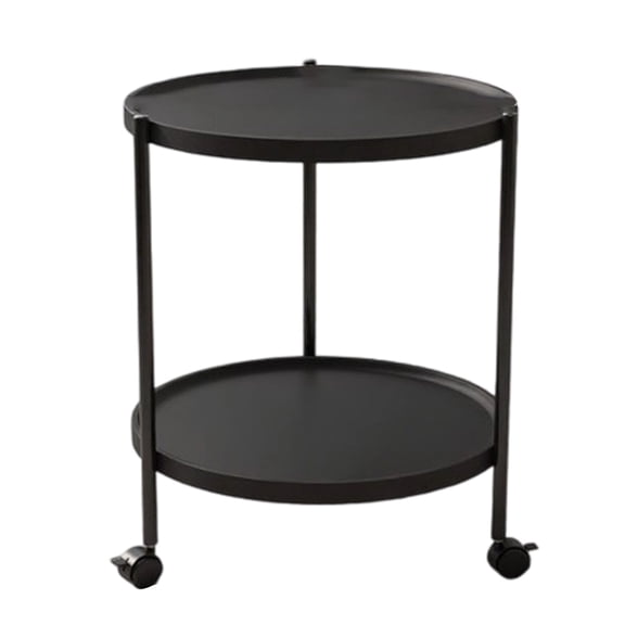 Mobile Rolling Bedside Table with Wheels, Small End Table for Couch Living Room, Compact Nightstand for Small Spaces, Portable Side Table for Sofa Bedroom Apartment