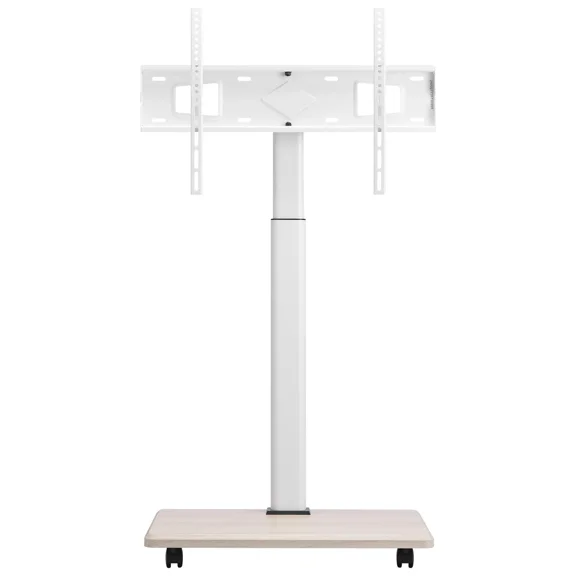 Mobile Rolling TV Stand for 32-70 Inch Screens,Height Adjustable with 25 Rotation,Holds 99 lbs,Perfect for Corner,Bedroom,Outdoor Use,Max VESA 600x400mm