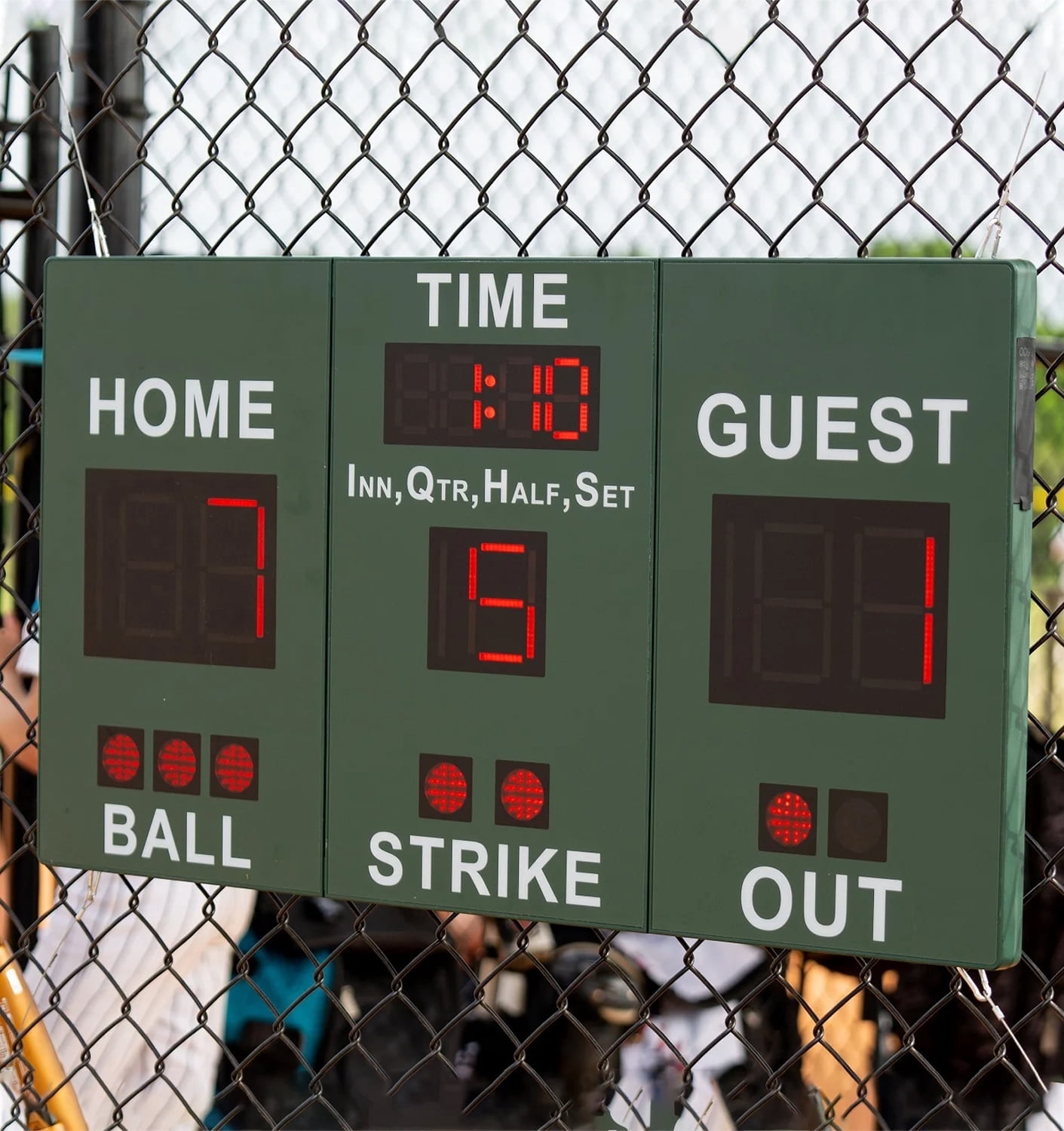 Score Display Box Mobile Score Portable Scoreboard Kit LED Digital Scorer Bluetooth APP ...