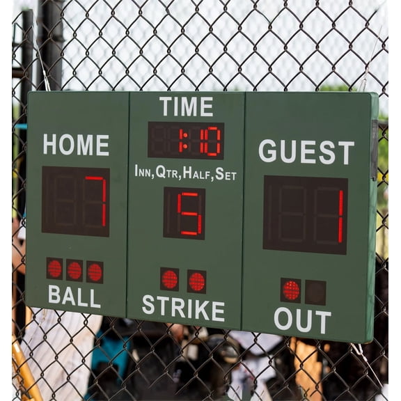 Mobile Score Portable Scoreboard Kit LED Digital Scorer Bluetooth APP Control, Positive Countdown/Stopwatch/Score Display for Basketball, Football, Tennis, Badminton, Table Tennis