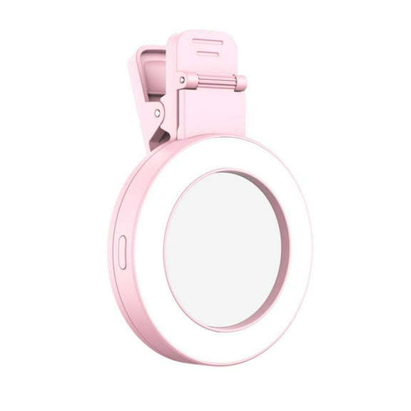 Mobile Selfie Mirror Adjustable Fill Light LED Bluetooth Control Remote U6PQW3E