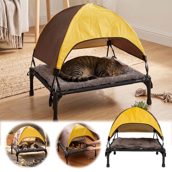 Mobile Shelter Removable Camping Tent Indoor Outdoor Resting Bed Hidden Dwelling Space Field Activity Protective House Outing Relaxation Supply ,Black - 55.5X43Cm