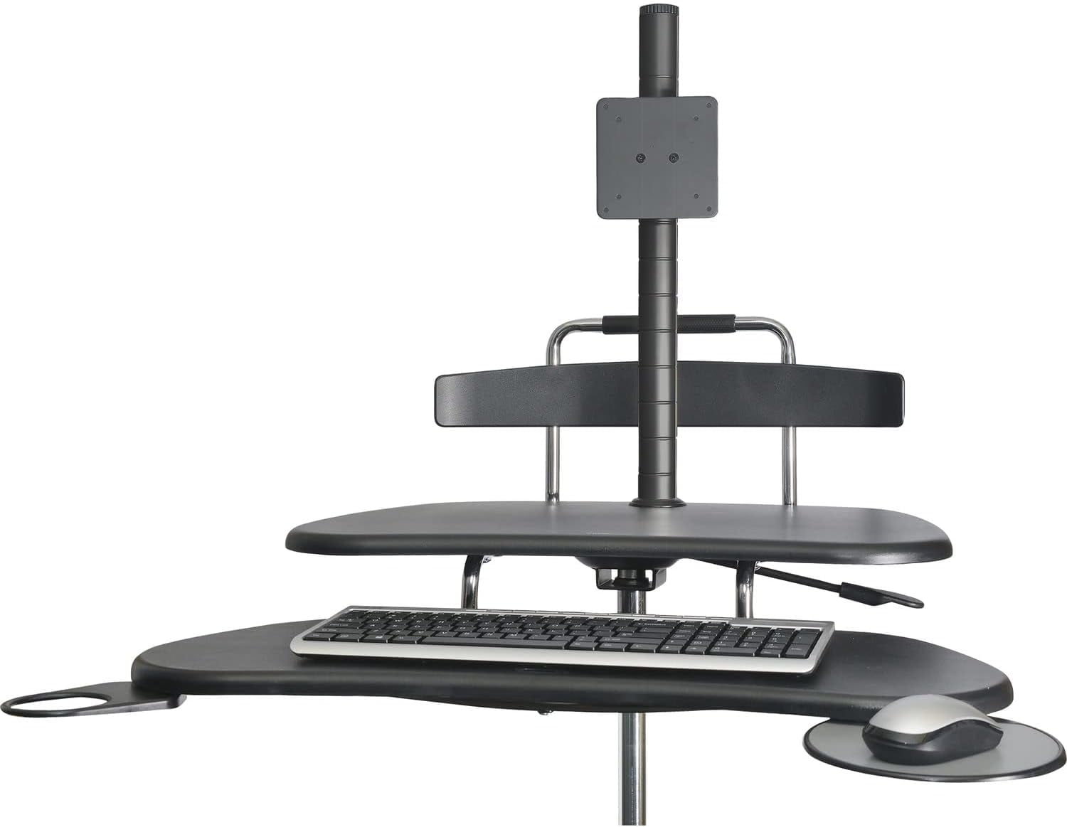 Mobile Stand Height Adjustable (31"44.5") PC Cart, Rolling Computer