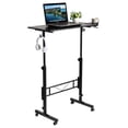 thumbnail image 1 of Mobile Standing Desk, Adjustable Computer Desk for Walking Pad with Wheels, Portable Computer Cart for Home Office, 31.5 x 15.7 Inch Black, 1 of 1