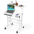 Mobile Standing Desk Stand Up Desk, Height Adjustable Home Office Desk