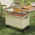 thumbnail image 1 of Large Capacity Rolling Cart, Foldable Organizer, Foldable Box for Outdoor Store, 1 of 6