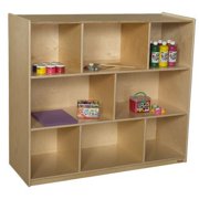 wood designs 14218 mobile storage unit, 43-5/8"h, x-deep, 43.62" height, 48" width, 18" length