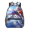 thumbnail image 1 of Mobile Suit Gundam Backpacks Lightweight Bookbags Casual Daypack For Travel Work Hiking, 1 of 6