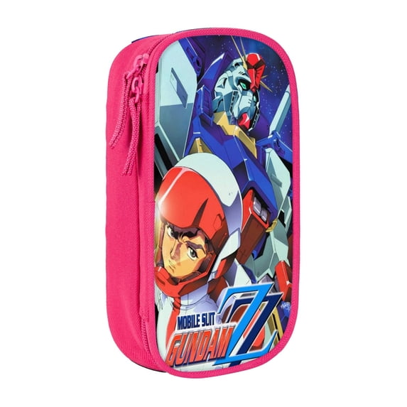 Mobile Suit Gundam Big Capacity Pencil Case, Large Storage Pencil Pouch Pen Case Bag with Zipper, Pencil Case for Office Supplies