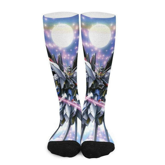 Mobile Suit Gundam Compression Socks For Women Men Knee Compression Socks Long Knee High Socks For Running Sports Hiking Cycling Travel