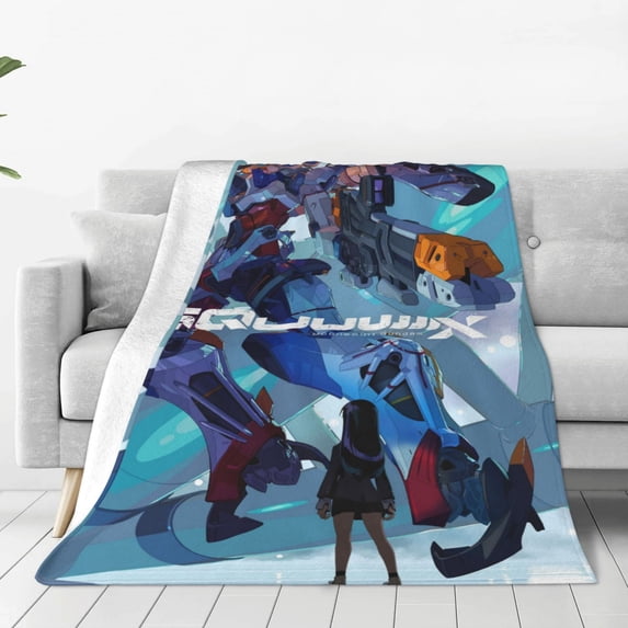 Mobile Suit Gundam Fleece Throw Blankets, Super Soft Flannel Cozy Blankets for Adults, Washable Lightweight Blanket for Couch Sofa Bed Office, Warm Plush Blankets for All Season