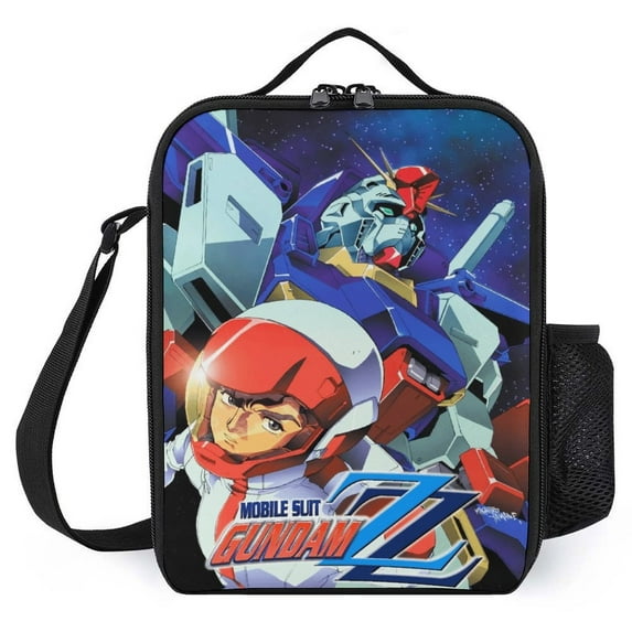Mobile Suit Gundam Portable Lunch Bag, Insulated Lunch Box Reusable Lunch Totes Bag for Camping Hiking Travel Picnic
