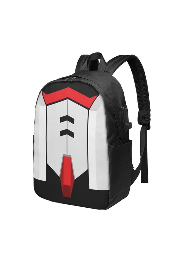 Mobile Suit Gundam Rx78-02 Backpack Fashion Travel Backpack Laptop Backpack 17 Inch External Usb Interface Headphone Line Interface