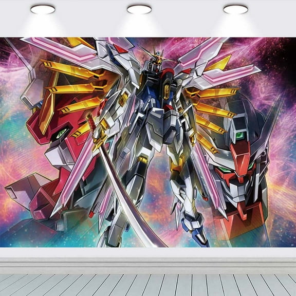Mobile Suit Gundam Seed Freedom Taspestry Wall Decor Birthday Banner Backdrop Background Party Supplies Taspestry Poster
