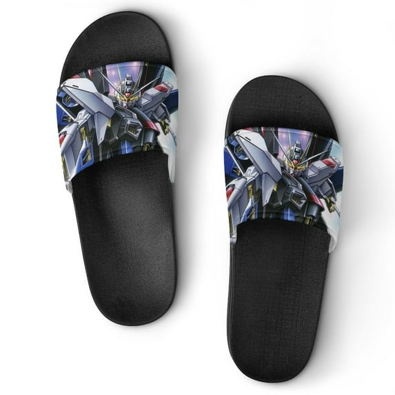 Mobile Suit Gundam Shower Slippers for Women & Men Non-Slip House Shoes Slide Sandals for Bathroom Home Beach Travel Dorm