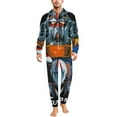 thumbnail image 1 of Mobile Suit Gundam Unisex Onesie Pajamas Zipper Jumpsuit Hooded One Piece Sleepwear for Family Mens Womens, 1 of 8