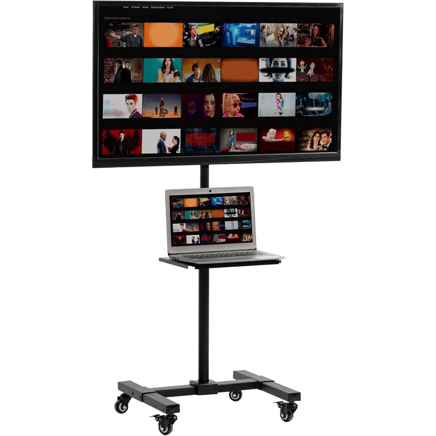 Mobile TV Cart for 13 to 50 inch Screens up to 44 lbs, LCD LED OLED 4K ...