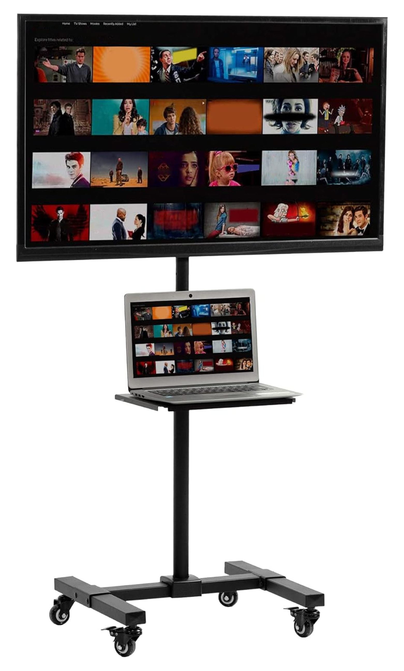 Mobile TV Cart for 13 to 50 inch Screens up to 44 lbs, LCD LED OLED 4K