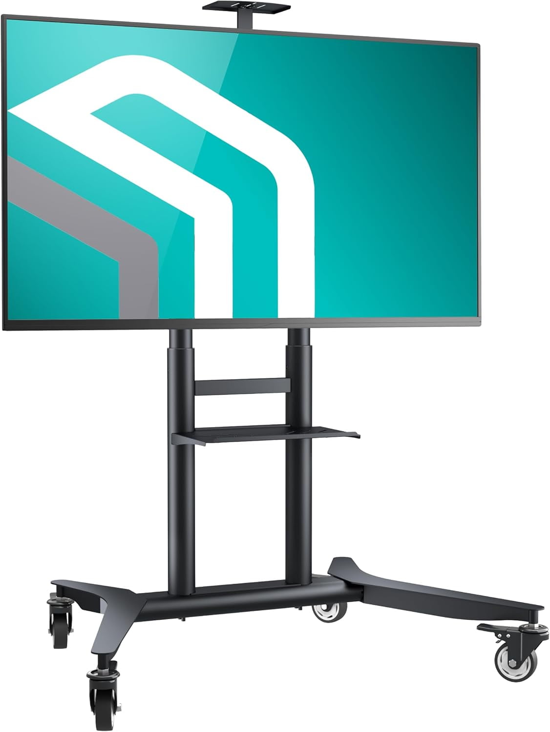 Mobile TV Stand on Wheels for 55-90 Inch Screen, max Load 198 lbs ...