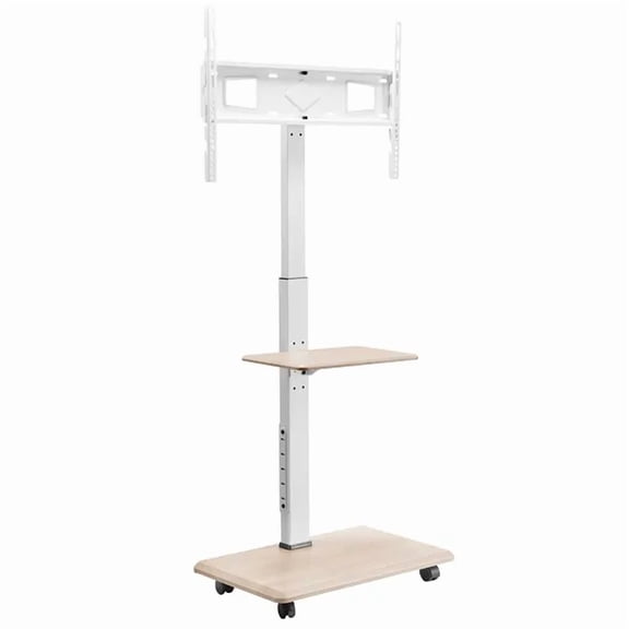 Mobile TV Stand for 32-70 Inch Screens,Adjustable Height,25 Rotation,Holds 88 lbs,Ideal for Bedroom and Outdoors,Max VESA 600x400mm