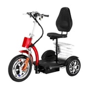 Mobile Trend MT Folding 3 Wheel Electric Scooter Red Adult Senior Mobility Aid Portable Travel Scooter 22 kmh Speed Long Range Battery Compact Foldable Design