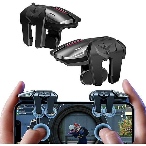 Mobile Triggers, New Model Mobile Game Controller Trigger, Joystick Gamepad Compatible, Game Trigger For Shooter Sensitive Controller Joysticks For IPhone And Androidd Phone(1 Pair)